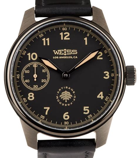 Weiss watch - Oct 26, 2018 · Weiss skeptics often cite their dislike of the mid-dial "Los Angeles, CA" label, which I suppose is why some dismiss it as a hipster watch. I presume Weiss made the change because the 6:00 small seconds removes the real estate needed for a mid-dial label. 